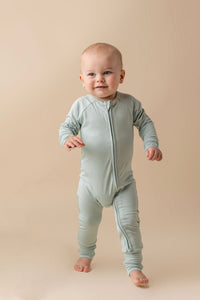 Seafoam Zipper Romper